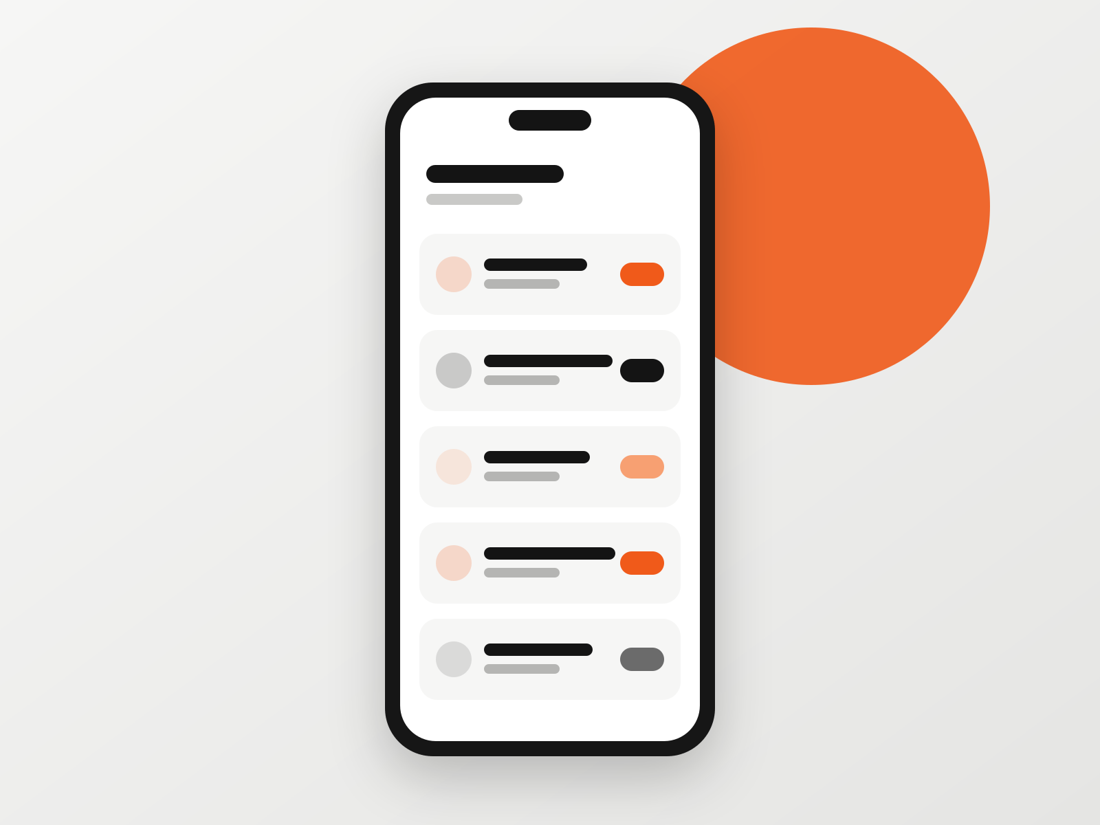 L'app di Turnio sul telefono con i turni di oggi